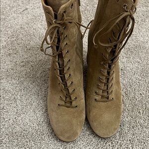 Coach Brown Lace-Up Boots for Women